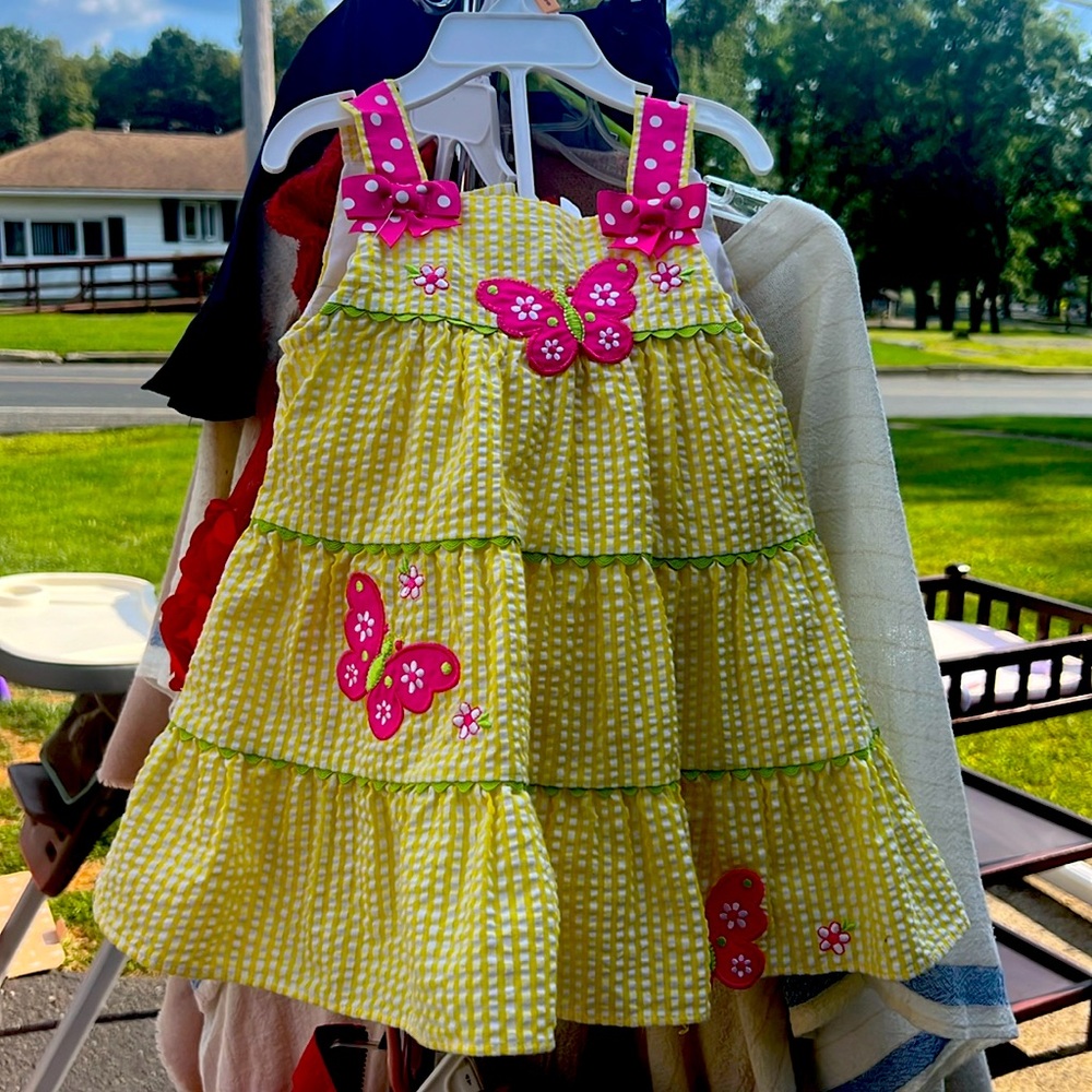 Butterfly dress and bottoms 18months